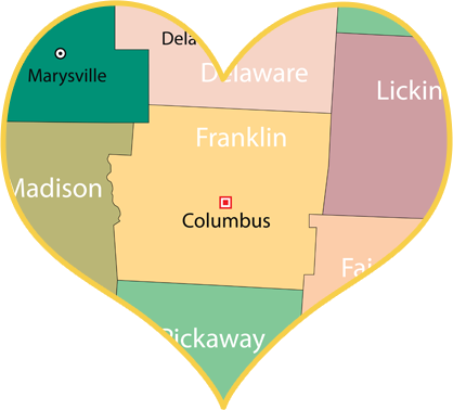 Columbus Franklin County Ohio Love