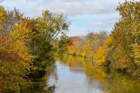 The Old Mill Stream Scenic Byway fall colors